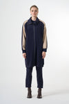 Modern Panelled Zip Midi Jacket