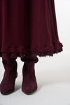 Guipure-Detail Blouse and Skirt Set