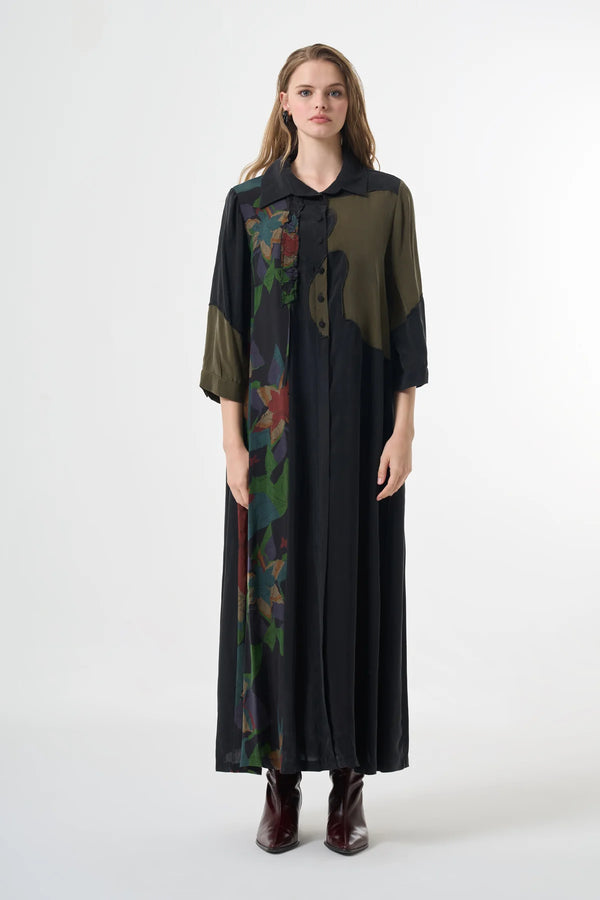 Asymatric plus size dress