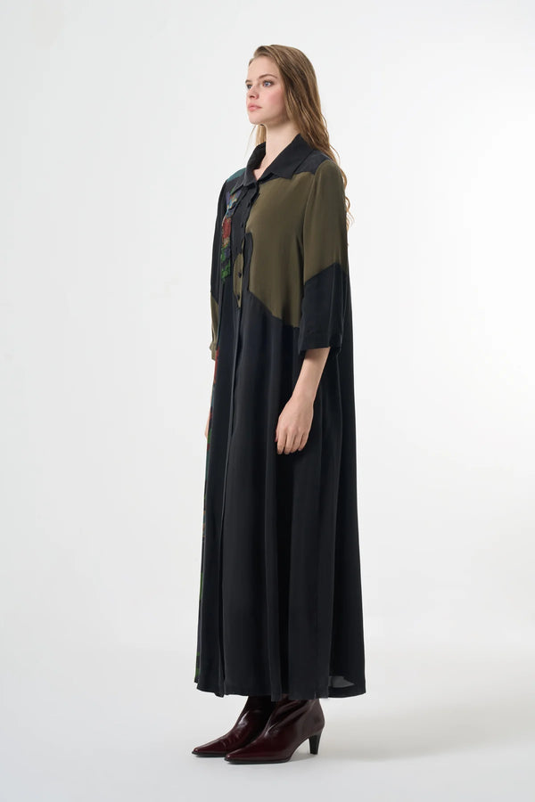 Asymatric plus size dress