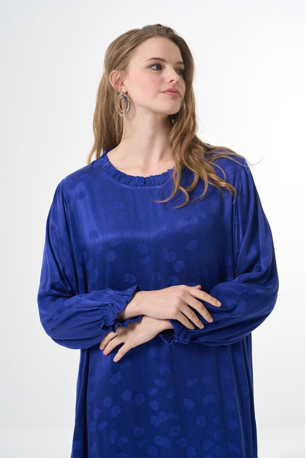 Платье из купро-шелка размера plus size