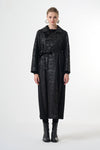 Suede Trench Coat