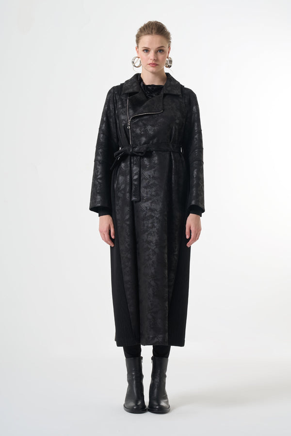 Suede Trench Coat