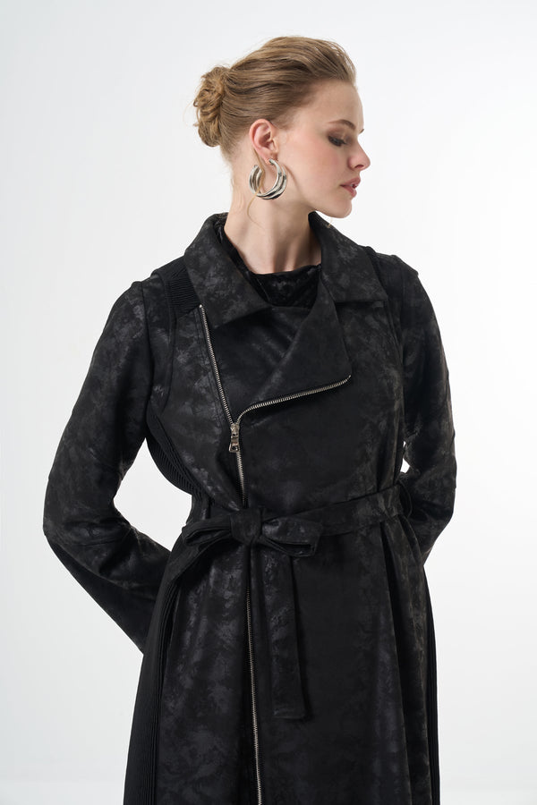 Suede Trench Coat