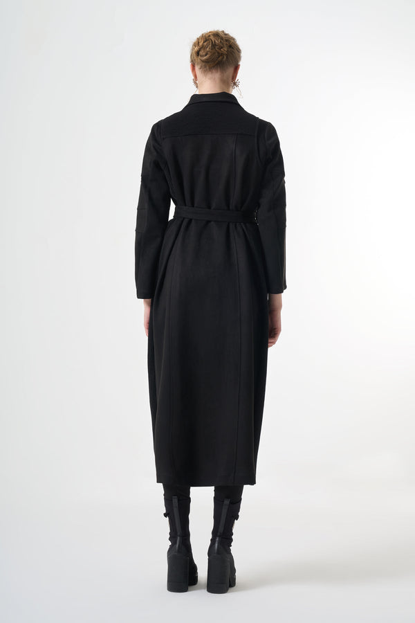 Suede Trench Coat