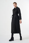 Suede Trench Coat