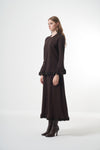 Guipure-Detail Blouse and Skirt Set