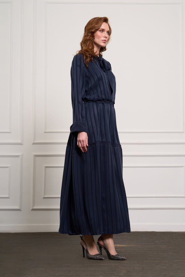 Striped Cupro Dress