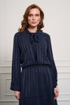 Striped Cupro Dress