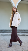 Oversized Quilted Jacket with Buttons