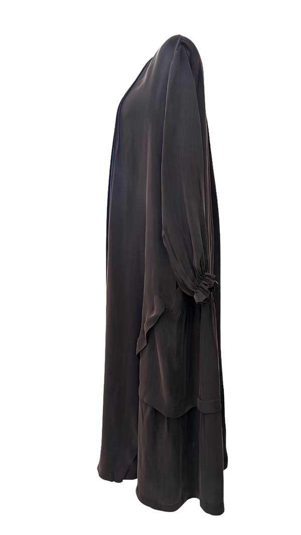 Cupro Plus-Size Maxi Dress