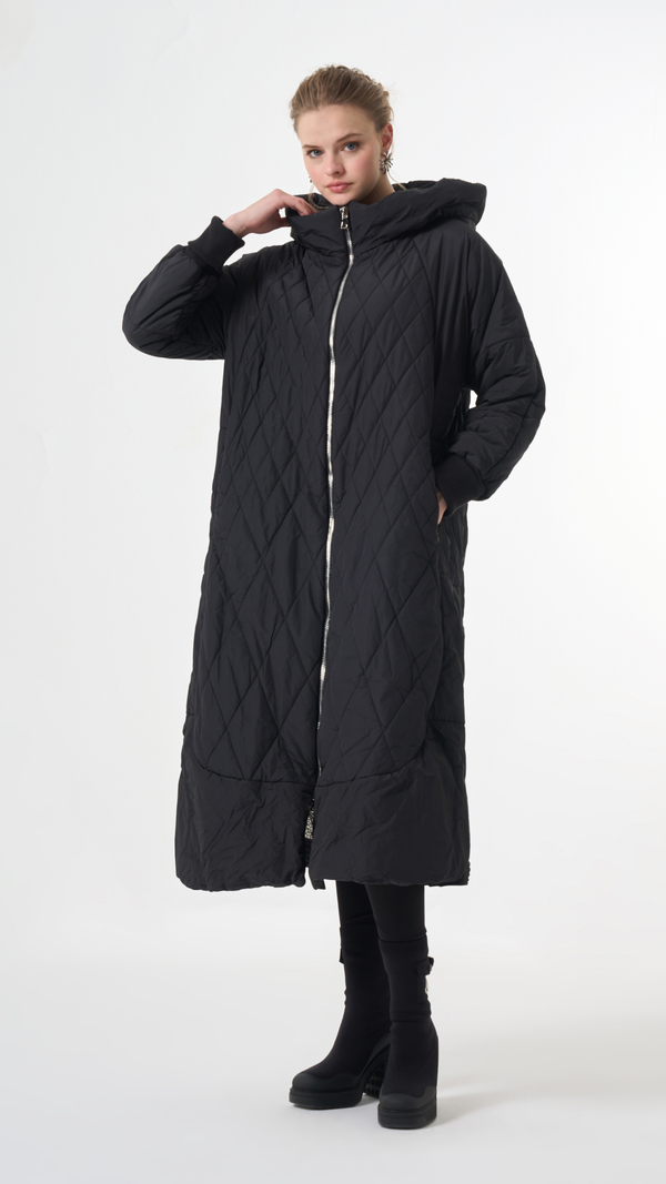 Plus Size Quilted Puffer Jacket