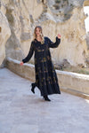 Brown Cupro Plus-Size Dress