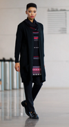Geometric Panel Layered Knit Tunic