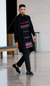 Geometric Panel Layered Knit Tunic