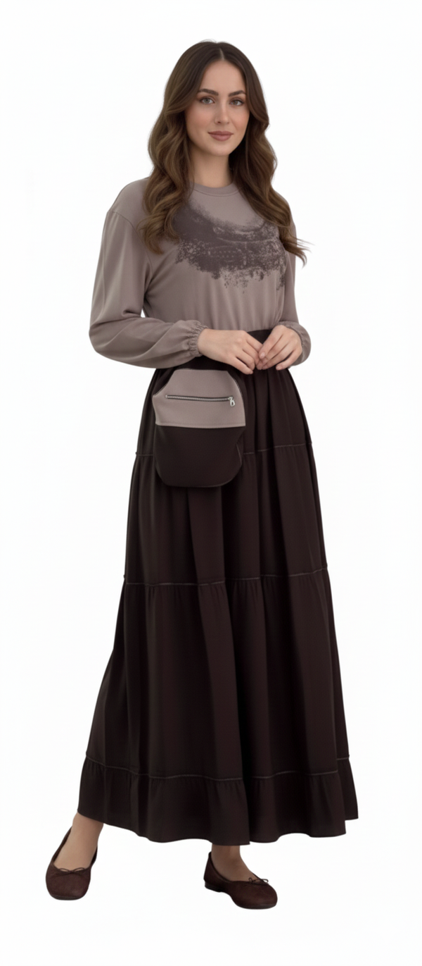 Black Silk-Poplin Maxi Dress