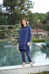 Elegant Textured Silk Two-Piece Set