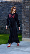 Black Silk-Poplin Maxi Dress