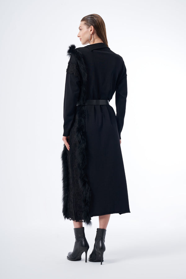 Fur Knit Wear Dress