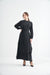 Embroided Elegant Flow Belted Dress