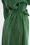 Embroided Elegant Flow Belted Dress