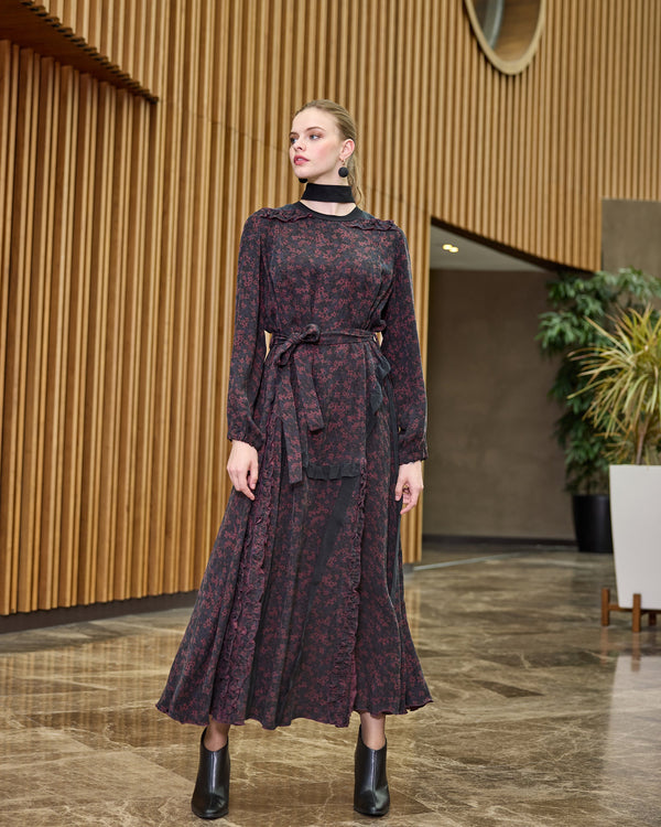 Floral Cupro Dress