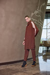 Modern Panelled Zip Midi Jacket