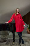 Scarlet Statement Shirt Dress