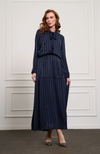 Striped Cupro Dress