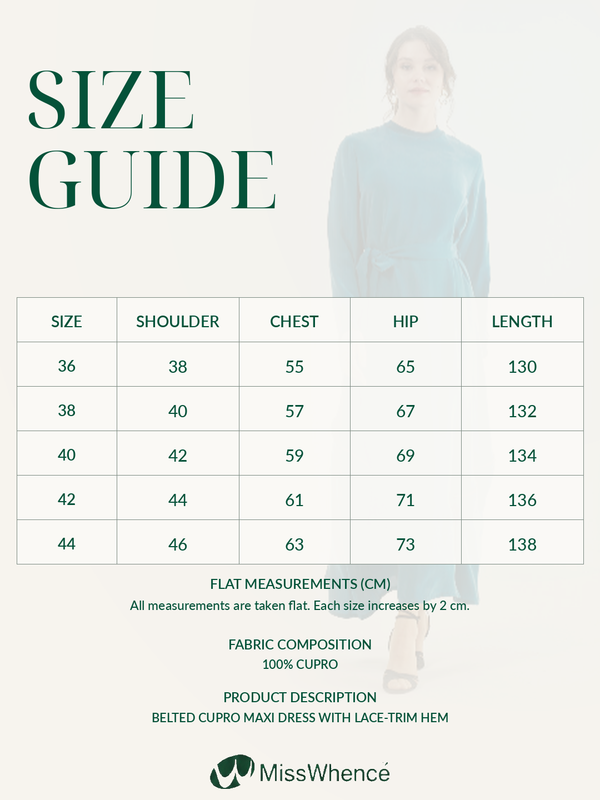 Embroided Elegant Flow Belted Dress