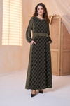 Geometric Elegance Maxi Dress