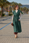 Belted Sleeveless Vest with Layered Styling