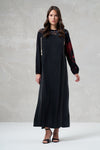 Graphic Print Cupro Maxi Dress