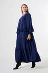 Silk flare skirt Plus size Dress with Jacket
