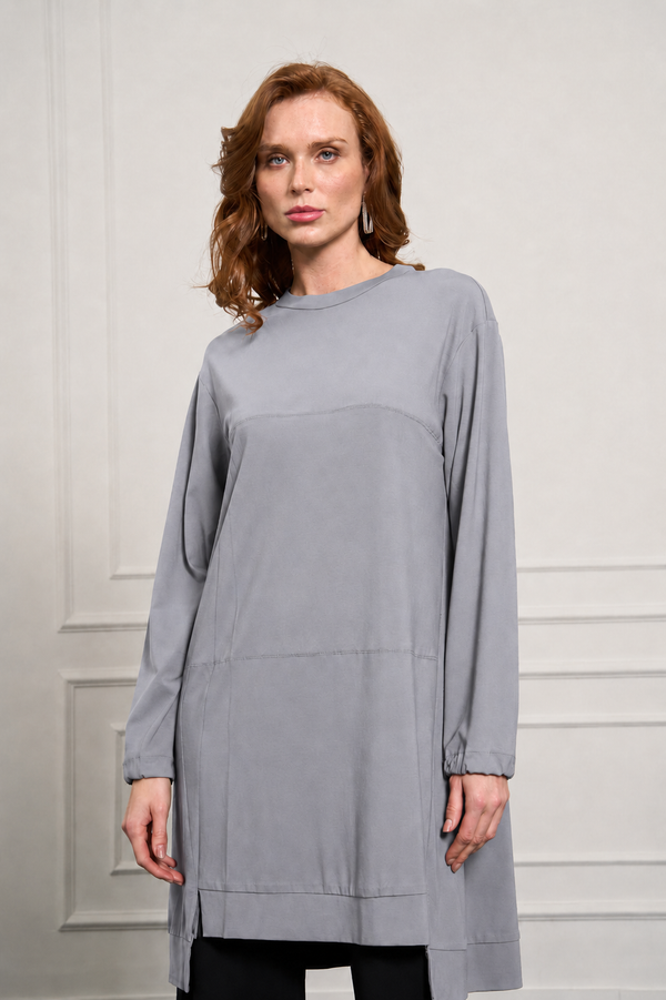 Elegant Relaxed Long Tunic for Women