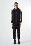 Modern Panelled Zip Midi Jacket