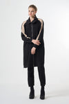 Modern Panelled Zip Midi Jacket