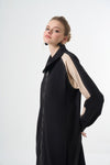 Modern Panelled Zip Midi Jacket