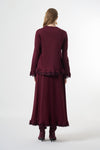Guipure-Detail Blouse and Skirt Set