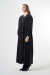 Silk flare skirt Plus size Dress with Jacket