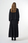 Silk flare skirt Plus size Dress with Jacket