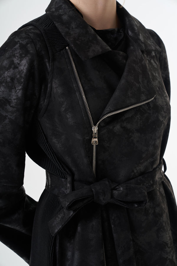 Suede Trench Coat