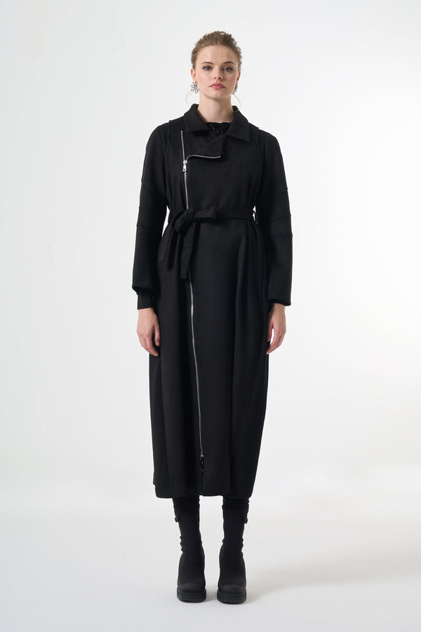 Suede Trench Coat
