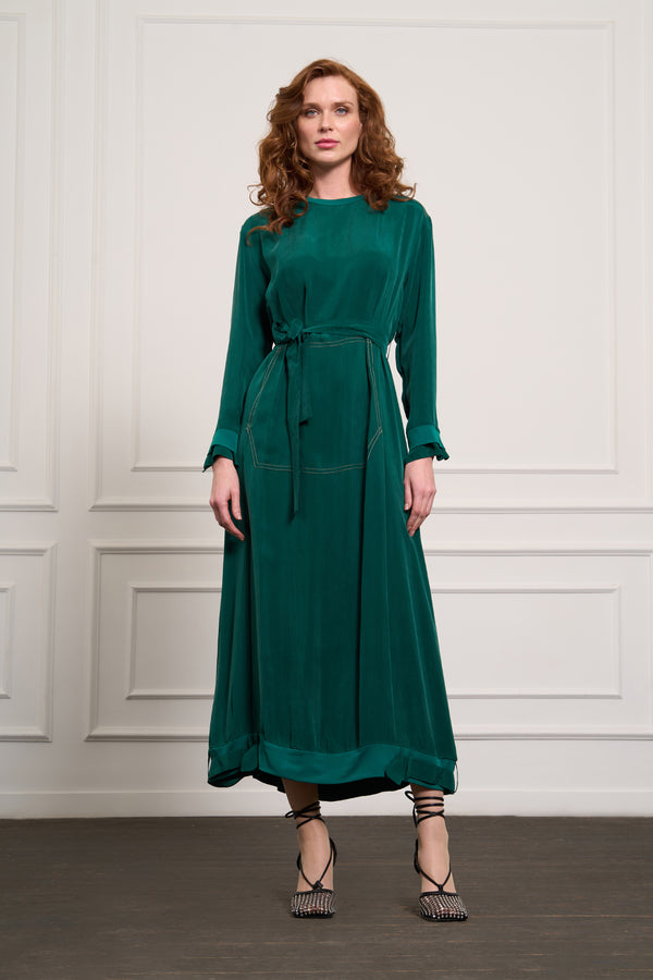 Relaxed-Fit Silk Dress