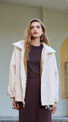 Oversized Quilted Jacket with Buttons