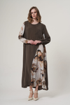 Khaki Plus-Size Maxi Dress
