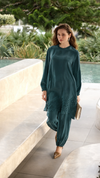 Elegant Textured Silk Two-Piece Set