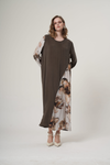 Khaki Plus-Size Maxi Dress