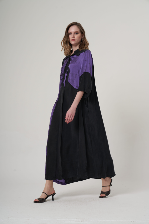 Asymatric plus size dress