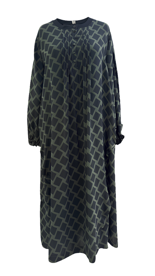 Cupro Plus-Size Maxi Dress